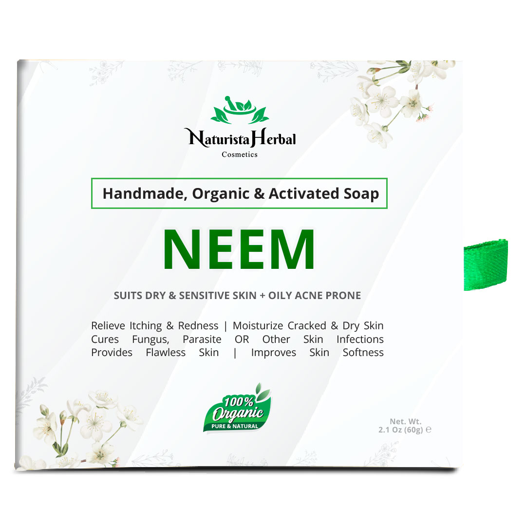 Organic "Neem Soap" Relieve Itching & Redness, Cures Fungus and Other Skin Infections